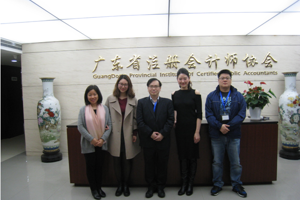 高顿教育集团副总经理杨婧一行到访省注协